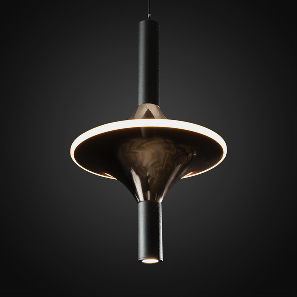 Chandelier lamp Spinoza-3 gold