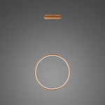 Pendant Lamp Led Ring No.1 X Φ40 cm in 3k copper Altavola Design