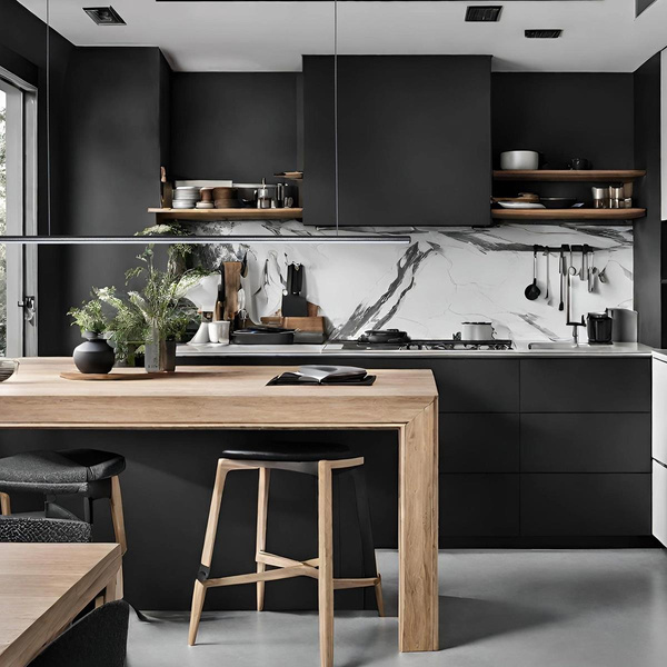 Pendelleuchte Led LINEA No.1B 120cm 3k schwarz