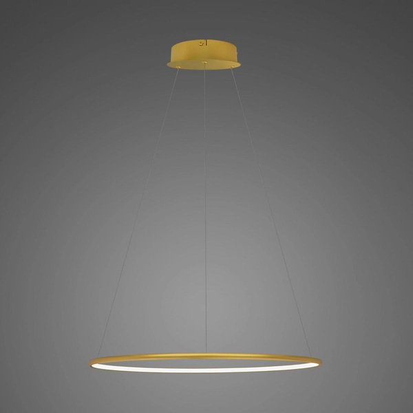 Pendant Lamp Led Ring No.1 Φ40 cm in 3k gold Altavola Design