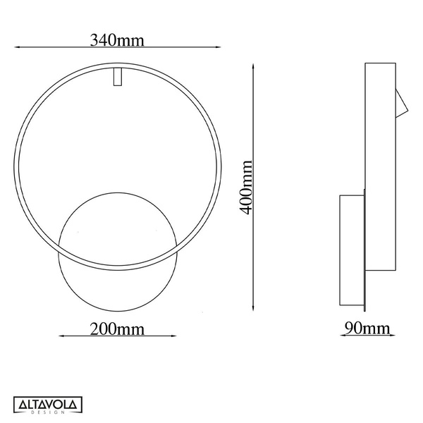 Led  Wandlampe Spectra No.1