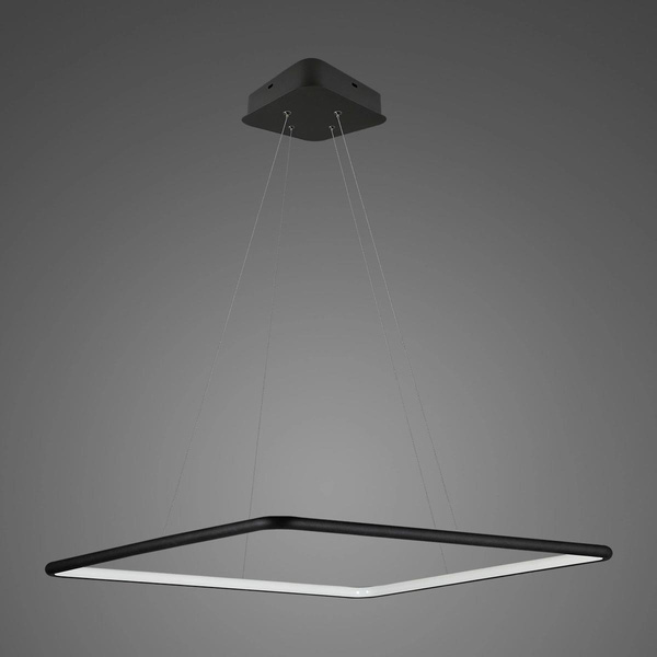 Pendant Lamp Led Quadrat No.1 40 in  3k black dimmable Altavola Design