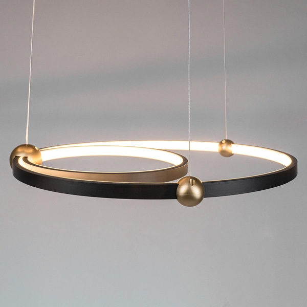 Led Pendelleuchte Aurora No.2 50 cm  3k schwarz