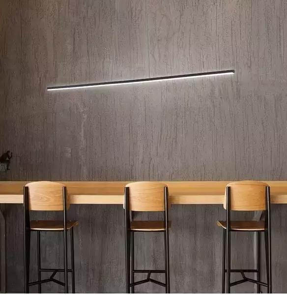 Pendelleuchte Led LINEA No.1 180cm schwarz 4k
