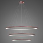 Pendant Lamp Led Ring No.3 Φ100 cm in 4k rose gold Altavola Design: 