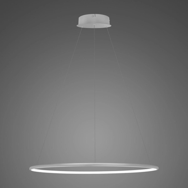  Pendant Lamp Led Ring No.1 Φ60  in 3k silver dimmable Altavola Design