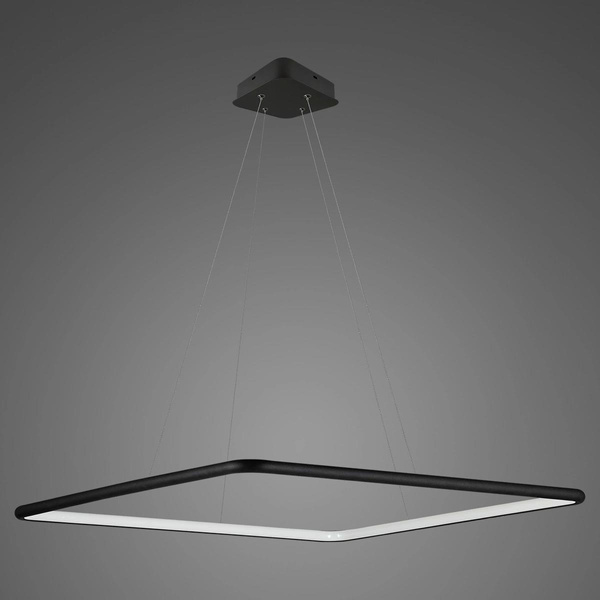 Pendant Lamp Led Quadrat No.1 80cm in  4k black Altavola Design