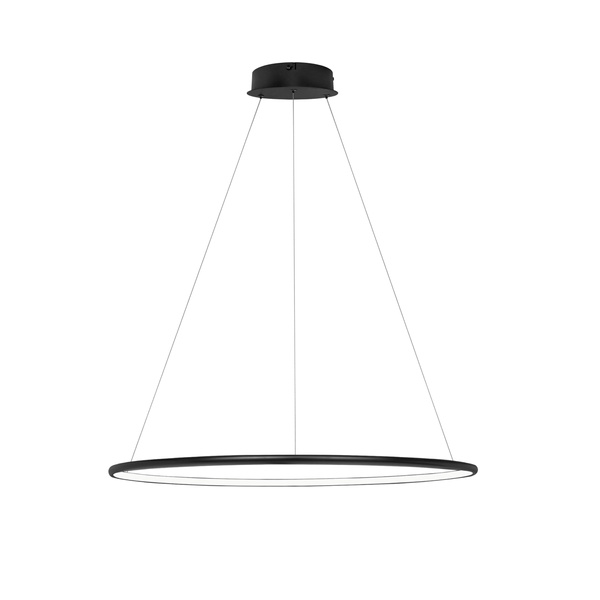 Pendelleuchte Led Ring No.1 80cm 4k 43W Schwarz