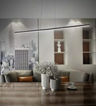 Pendelleuchte Led LINEA No.1 180cm schwarz 4k