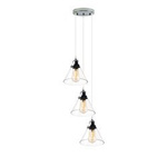 NEW YORK LOFT No. 1 CO3  chrom - Glass chandelier  Altavola Design