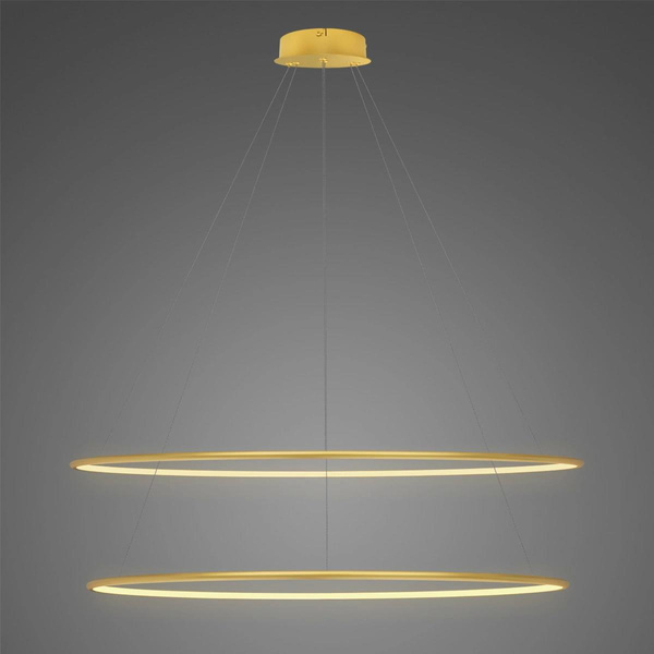 Altavola Design: Pendant Lamp Led Ring No. 2 Φ120 cm in 3k gold