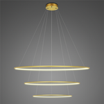 Pendant Lamp Led Ring No.3 Φ80 cm in 3k gold dimmable Altavola Design