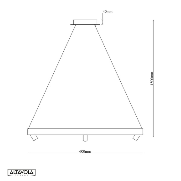 Pendant lamp LED Spectra No.3 Altavola Design