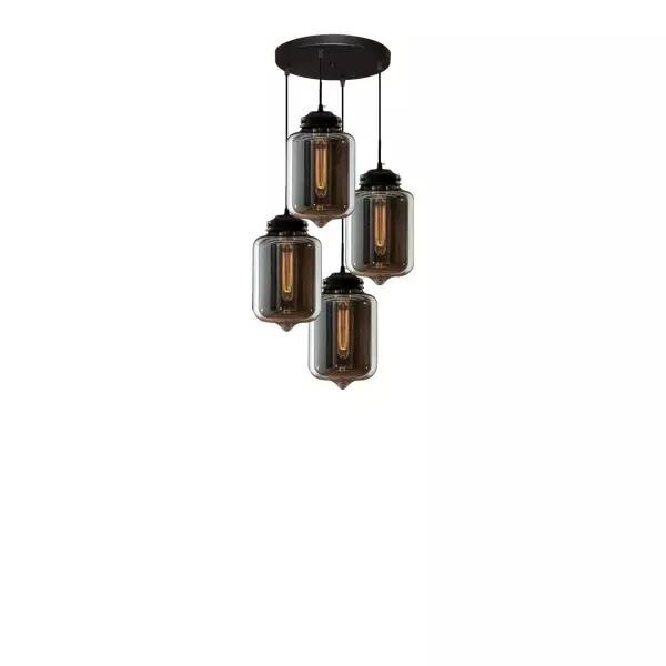 LONDON LOFT No. 2 CO4  S – Glass chandelier  Altavola Design