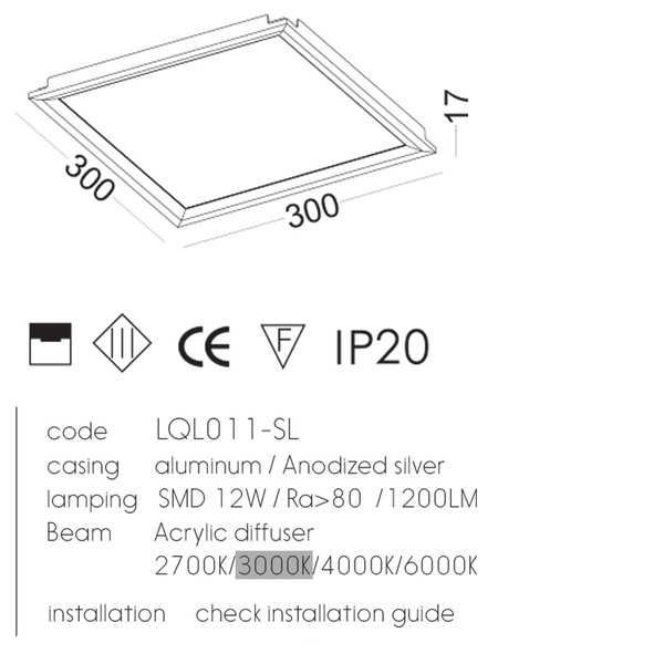 Led panel LQL011-SL