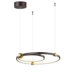 Led Pendelleuchte Aurora No.2 50 cm  3k schwarz