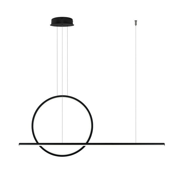 Pendant Lamp LINEA No.2 100 Φ40 cm black 3k Altavola Design