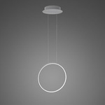 Pendelleuchte Led Ring No.1 X 40cm 4k silber
