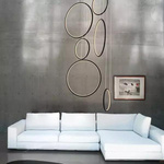Altavola Design: Pendant Lamp Led Ring no. 8 black 90 cm in 3k dimmable