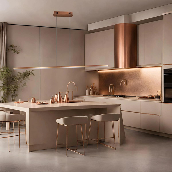 Pendant Lamp LINEA No.1 120 cm 3k copper daliabe