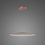 Pendant Lamp Led Ring No.1 Φ40 cm in 3k rose gold dimmable Altavola Design