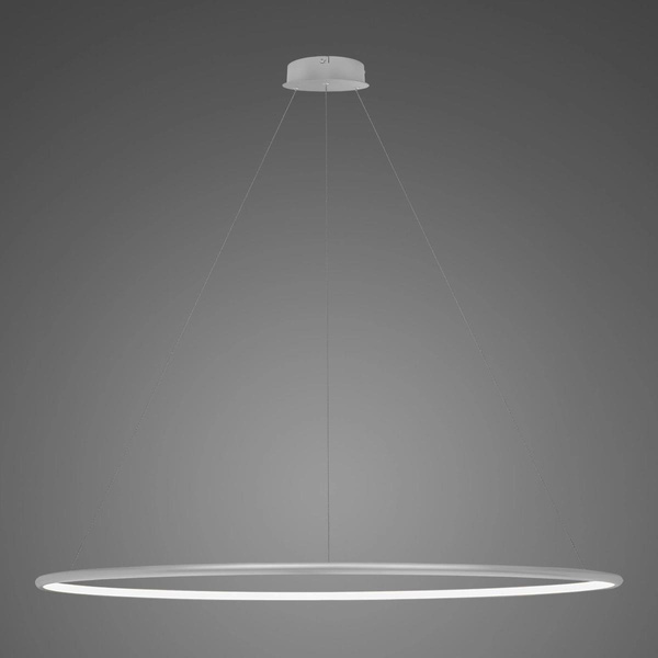 Pendant Lamp Led Ring No.1 150cm in 3k silver_dali