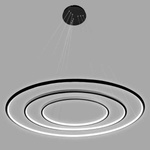 Pendelleuchte Led Ring No.3 80cm 4k schwarz