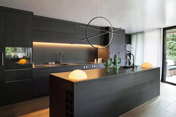 Pendant Lamp LINEA No.3 black 4k dali