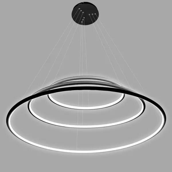 Pendelleuchte Led Ring No.3 100 cm 4k schwarz