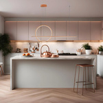 Pendelleuchte Led LINEA No.2 40cm 4k  copper