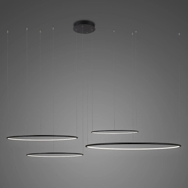 Pendelleuchte Led Ring No.4 CO4 100 cm 3k schwarz