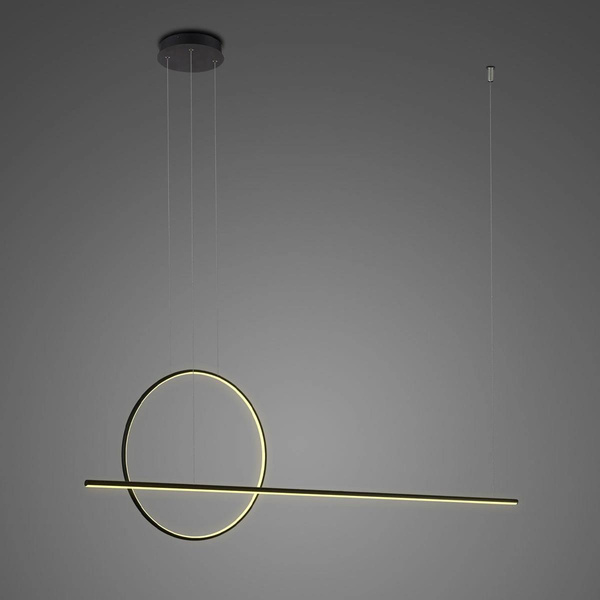 Pendant Lamp LINEA No.2 120 Φ40 cm black 4k Altavola Design