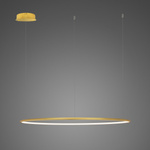 Pendant Lamp Led Ring No.1 Φ80 cm in 3k gold Altavola Design