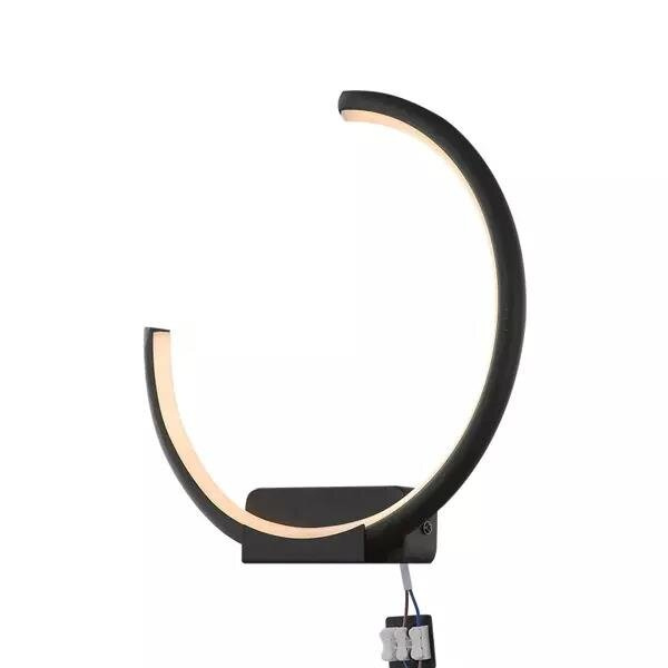 Wandlampe Led Ring No.1 moon 4k schwarz