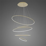 Pendant Lamp Led Ring No.5 Φ150 cm in 3k gold Altavola Design