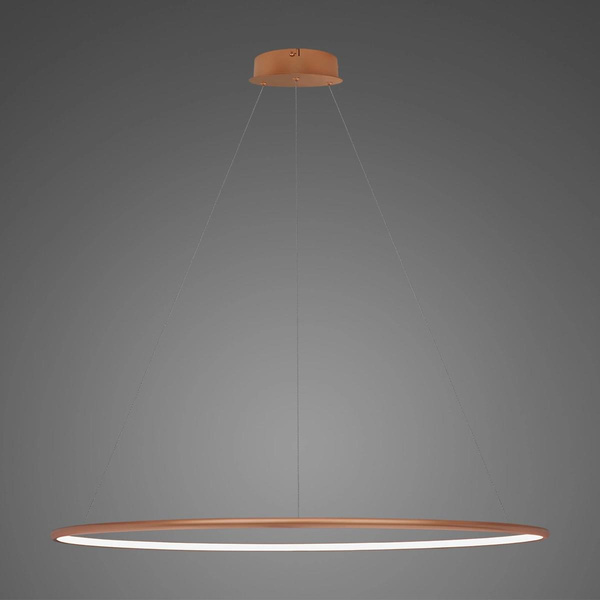 Pendant Lamp Led Ring No.1 Φ120 cm in 4k copper Altavola Design: 