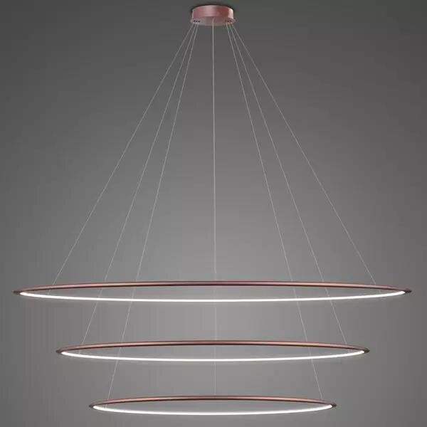 Pendant Lamp Led Ring No.3 Φ230 cm in 4k rose gold Altavola Design