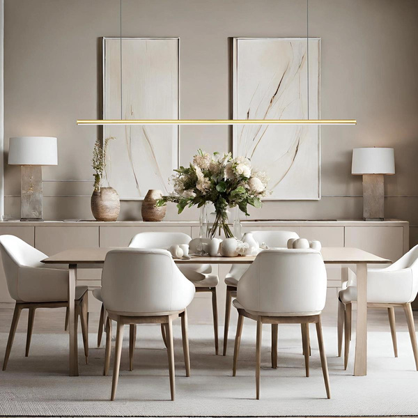 Pendant Lamp LINEA No.1B 120cm 4k gold dali