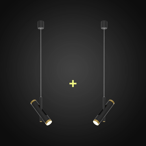 Pendant lamp LUNETTE No. 1 P  black set Altavola Design