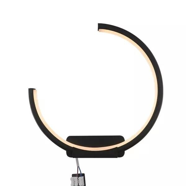 Altavola Design: Wall Lamp Led Ring no.1 moon in 3k black