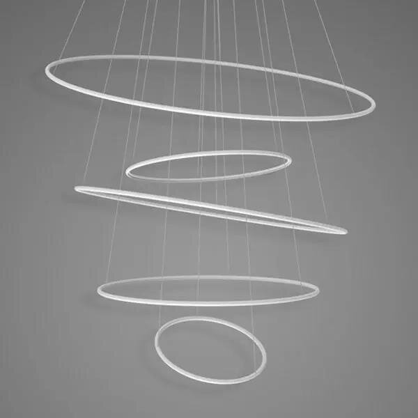 Pendant Lamp Led Ring No.5 Φ120 cm in 3k white Altavola Design