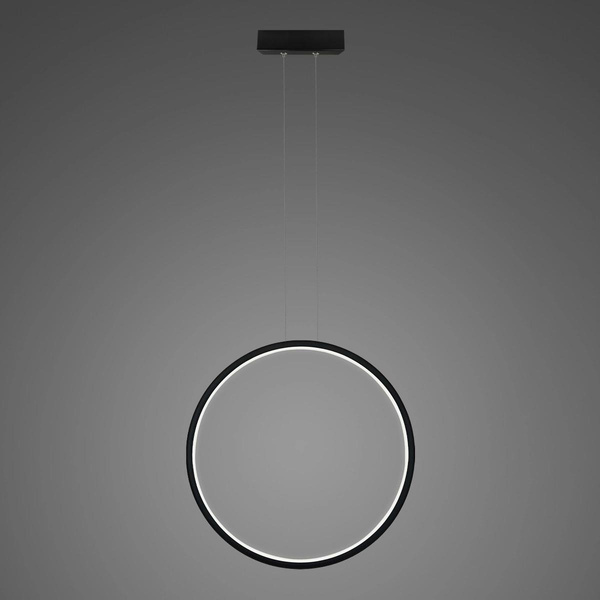 Pendant Lamp Led Ring No.1 X Φ60cm in 4k black Altavola Design