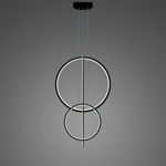 Pendant Lamp LINEA No.5 B Φ60/40 cm black 3k Altavola Design