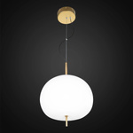 Exclusive LED hanging white gold lamp Apple P Altavola Design