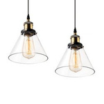 NEW YORK LOFT No. 1 – set 2x Glass pendant lamp  Altavola Design