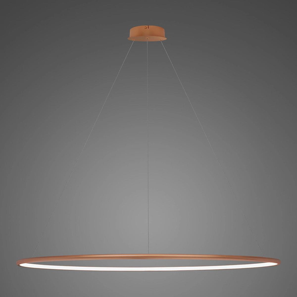 Pendant Lamp Led Ring No.1 Φ150 cm in 3k copper Altavola Design