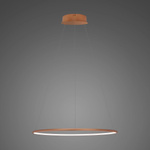 Pendant Lamp Led Ring No.1 Φ40 cm in 4k rose gold dimmable Altavola Design