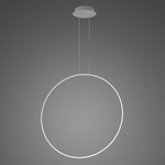 Pendant Lamp Led Ring No.1 X Φ100 cm in 3k silver  Altavola Design