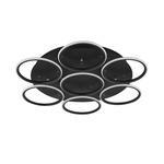 Altavola Design:ceiling lamp  LED Rings  7 black out 3k