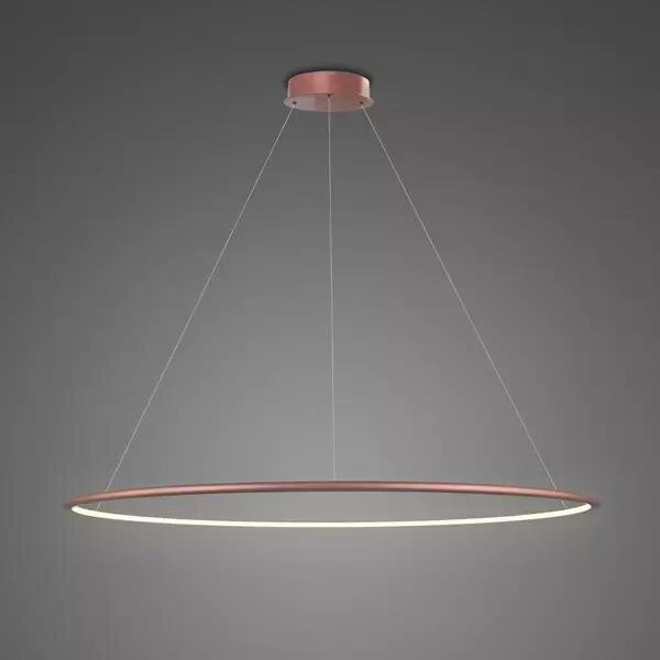 Pendant Lamp Led Ring No.1 Φ120 cm in 3k rose gold Altavola Design